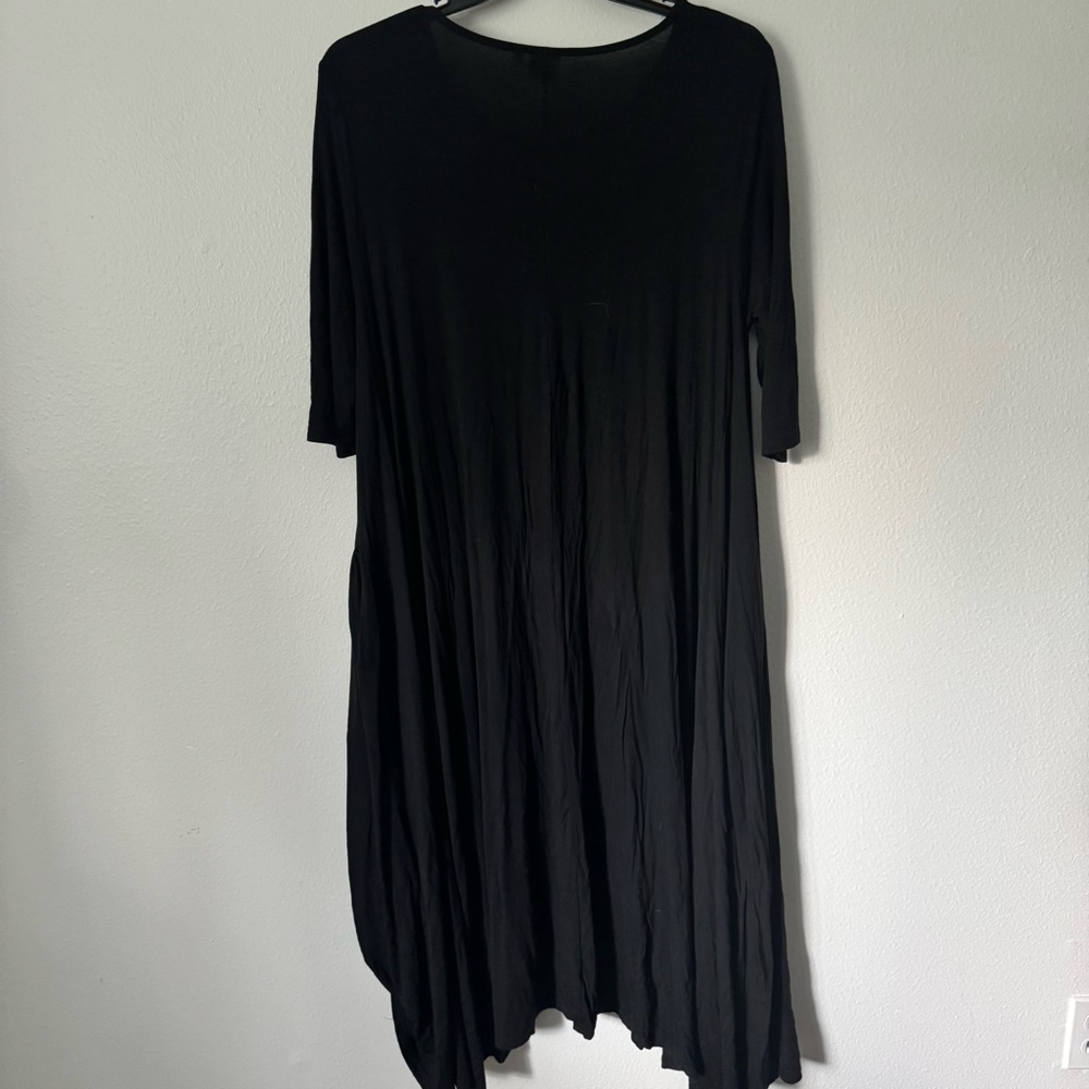 Chic Black Midi Dress with Pockets - One Size $25 - Picture 6 of 6